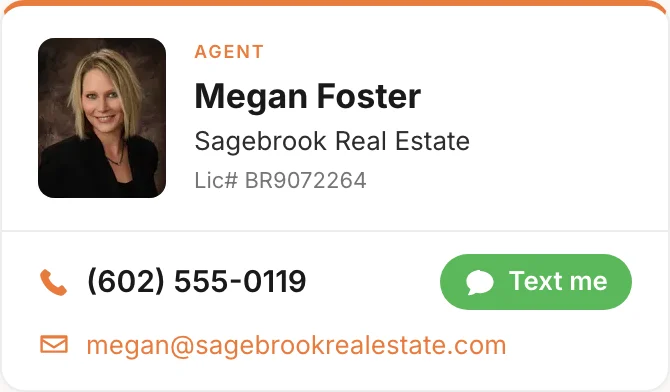 A Member's agent card on a model page, with phone, Text me and email